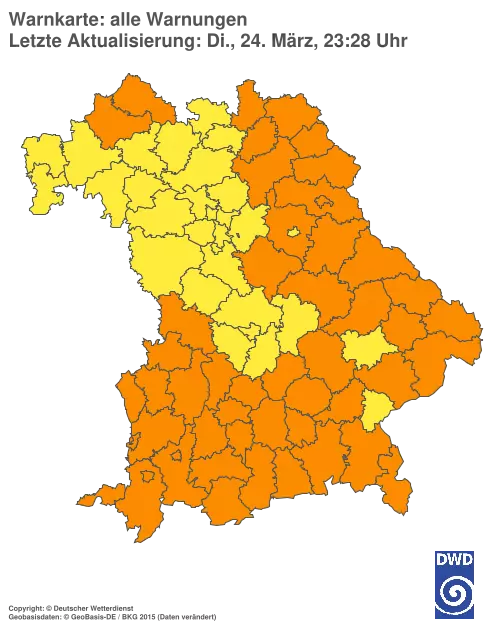 Aktuelle Wetterwarnungen für %region%