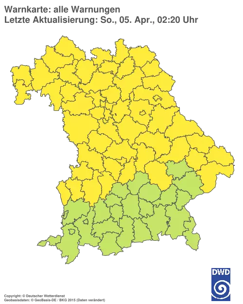 Aktuelle Wetterwarnungen für %region%