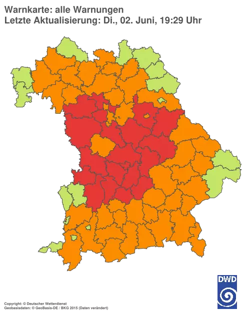 Aktuelle Wetterwarnungen für %region%