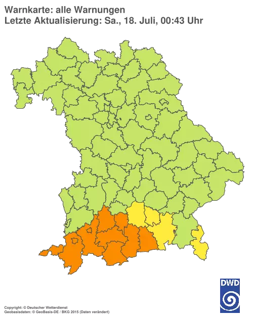 Aktuelle Wetterwarnungen für %region%