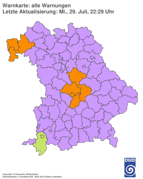 Aktuelle Wetterwarnungen für %region%