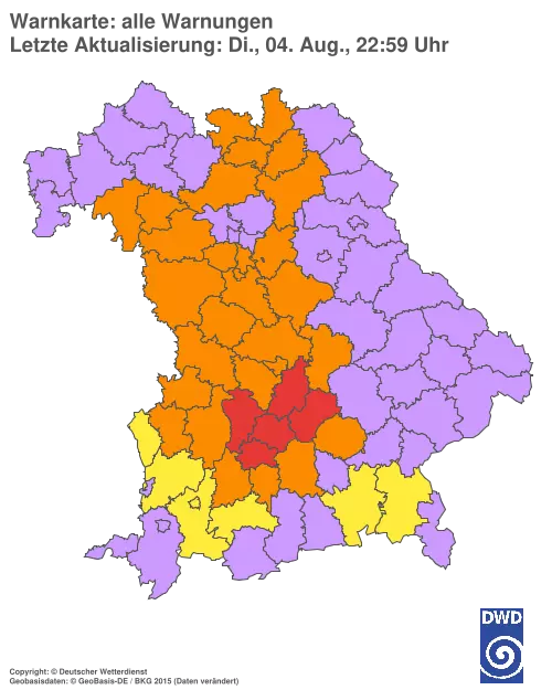 Aktuelle Wetterwarnungen für %region%