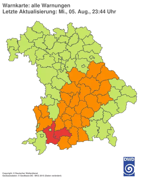 Aktuelle Wetterwarnungen für %region%