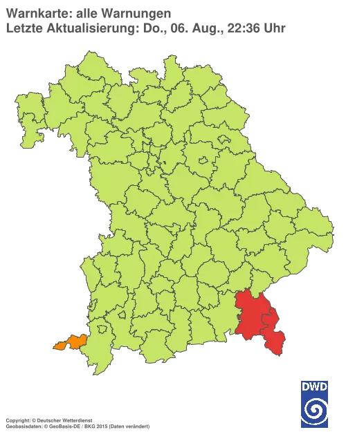 Aktuelle Wetterwarnungen für %region%