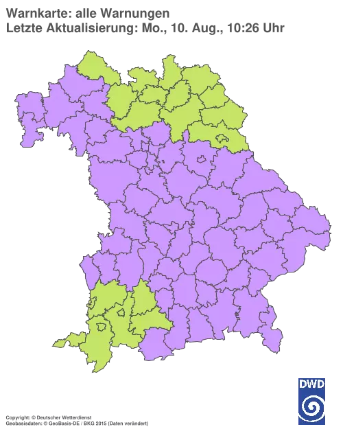 Aktuelle Wetterwarnungen für %region%