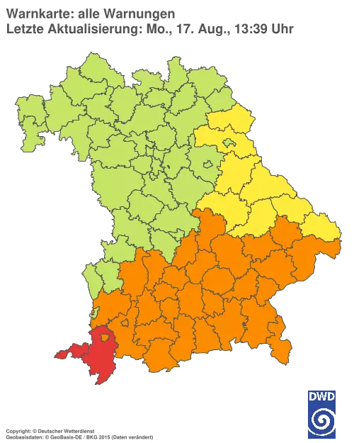 Aktuelle Wetterwarnungen für %region%