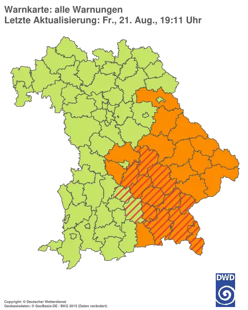 Aktuelle Wetterwarnungen für %region%