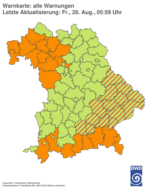 Aktuelle Wetterwarnungen für %region%