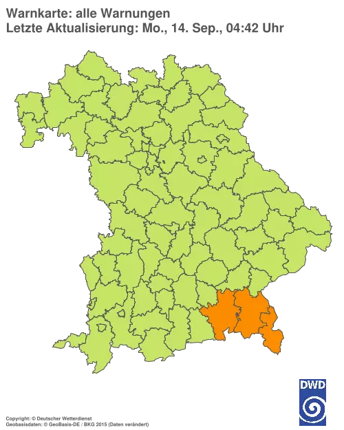 Aktuelle Wetterwarnungen für %region%